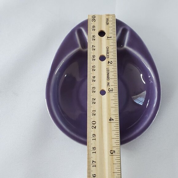 Vintage Hyalyn Purple Ceramic Ashtray #709 Mid-Century Modern Style USA - Picture 4 of 9